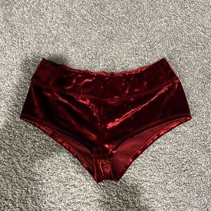 Red Velvet Booty Shorts